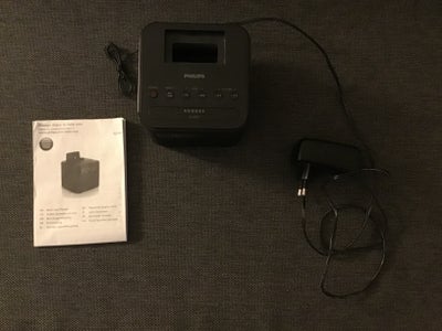 Ur, Phillips clockradio, Sort 
Super stand
Kan sendes for 42kr med Dao