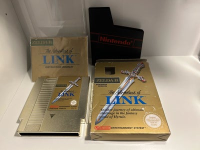 Nes Zelda II SCN komplet, NES, Nes zelda 2 The adventures of Link SCN Big box CIB
Der er skrevet ind