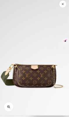 Crossbody, Louis Vuitton, læder, Louis Vuitton multi pochette taske. Ny pris er 17.200 kr