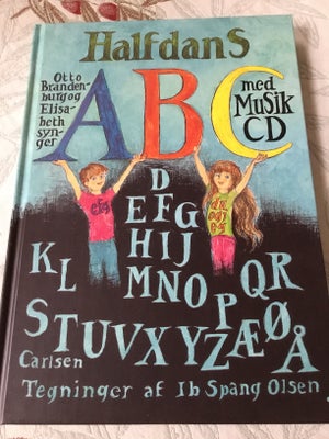 Halfdans ABC med musik CD, Halfdan Rasmussen, Halfdans ABC med musik CD, aldrig brugt sælges billigt