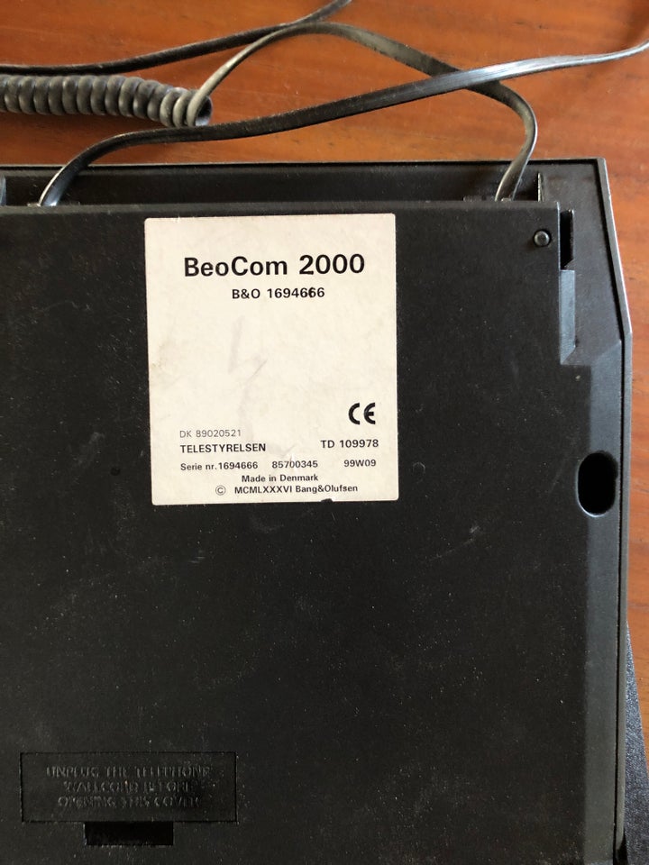 Bordtelefon, B&O 2000, Beocorm 2000