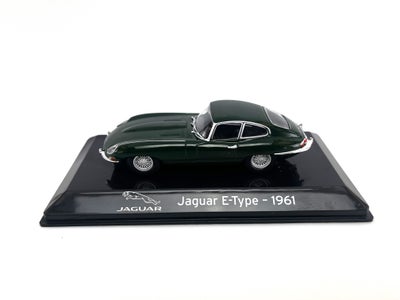 Modelbil, Jaguar E-type 1961, Altaya, skala 1:43, Den smukke Jaguar E-type er en af bilhistoriens me
