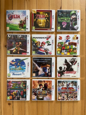 Nintendo 3DS titler, Nintendo 3DS, Nintendo 3DS titler, alle i god stand med manual.

Sælges kun sam