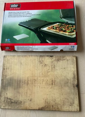 Tilbehør, Weber pizza Stone original, Weber original pizza stone nr. 17059
Kun brugt 2 gange - som n