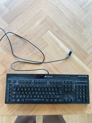 Tastatur, Corsair, Gaming K55 RGB Keyboard, God, Fejler intet, kan hentes i Valby