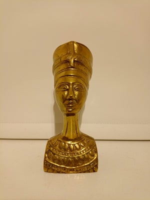 Nefertiti , Bronze, Stor gammel Nefertiti i bronze. I god stand uden skader. Vægt: 1,5 kg. Højde:19 