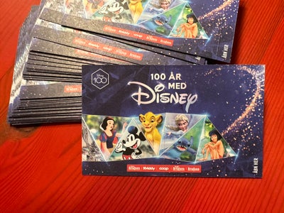 Klistermærker, UÅBNEDE - Disney & Coop mærker, 10 pakker 100kr. / 30 pakker 300kr.

Kan sendes eller