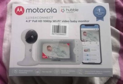 Babyalarm, Motorola Nursery LUX64 Connect - 4.3 inch Wi-Fi Video Baby Monitor with Flexible Magnetic