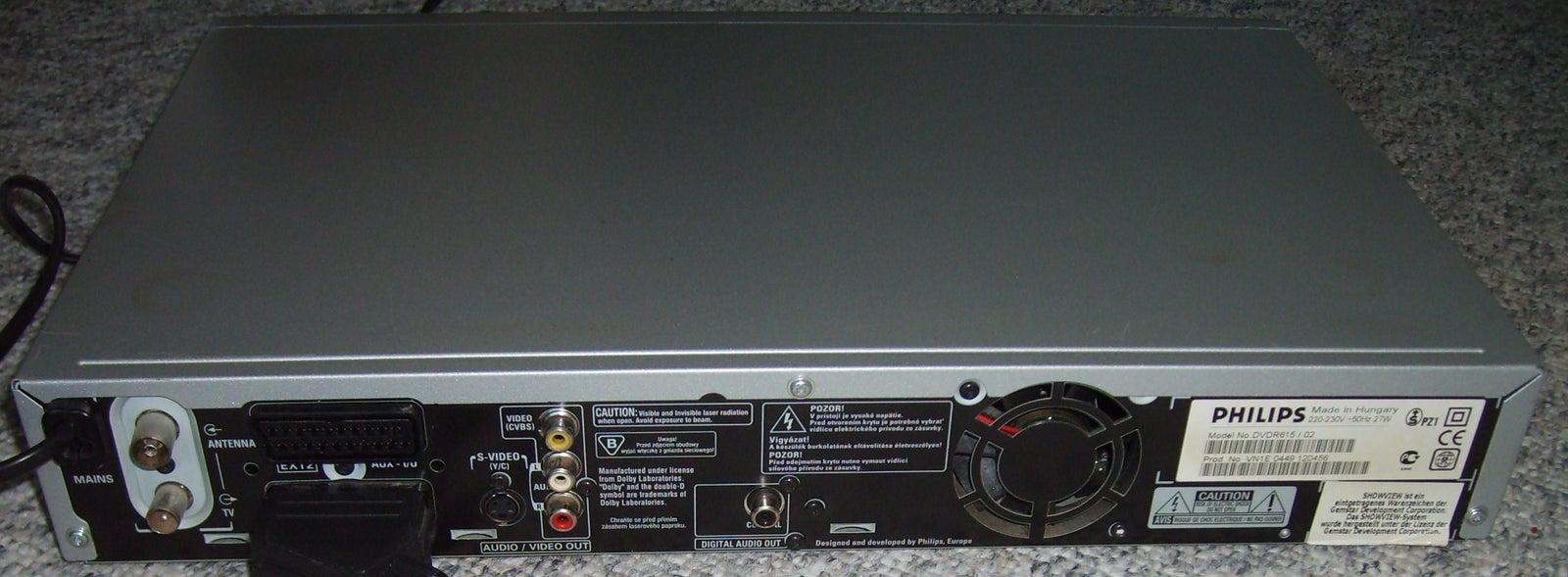Philips, DVDR615, Dvd-optager
