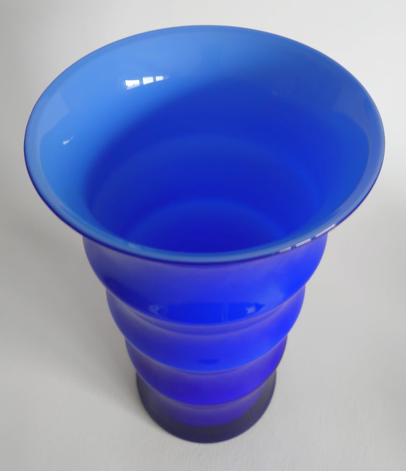 Vase, Blå glasvase, Karen Blixen