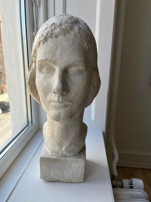 Vintage buste, Kvindehoved, Figur, Vintage, Fantastisk fin og solid vintage buste af en ukendt kvind