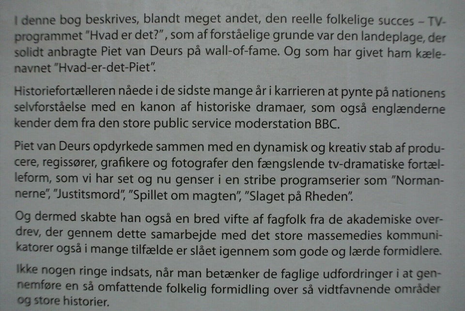 hvad er det - erindringer, af piet van deurs