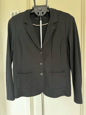 Blazer, str. 44, Street One,  Sort,  70% viskose, 26% nylon, 4 % elastan,  Næsten som ny, Super lækk