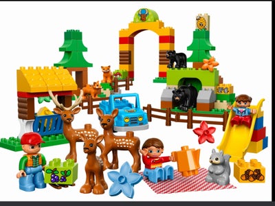 Lego Duplo, 10584, Skov - park. Komplet sæt, dog er skovturstæppet et andet (se sidste billede). Sæt