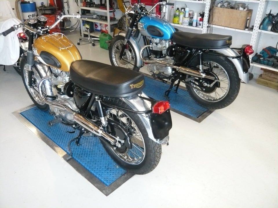 Engelsk Bonneville årg. 1970: Triumph dele