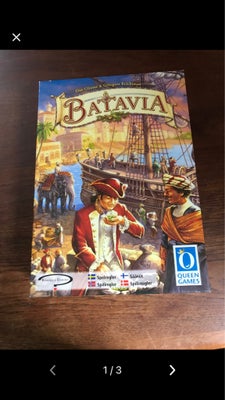 Batavia, brætspil, Har aldrig været spillet- der er stadig nogle af klistermærkerne som skal påføres