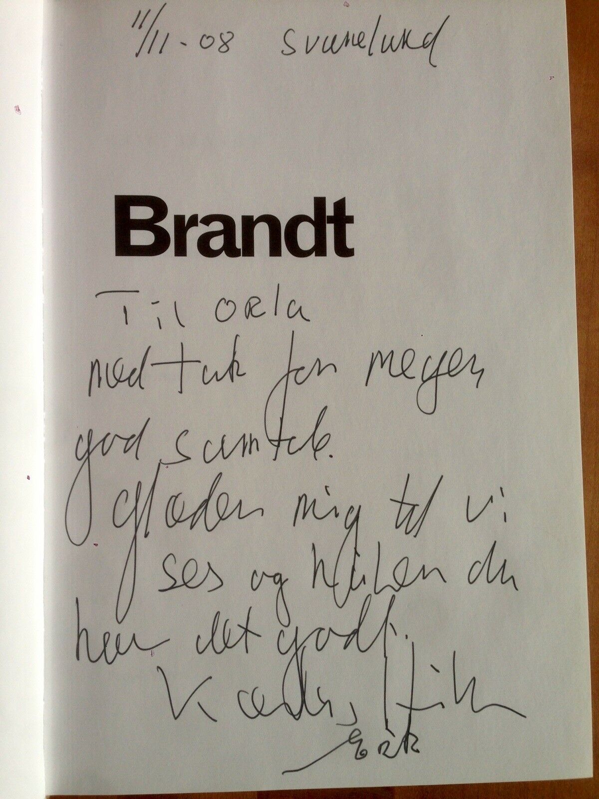 Autografer, Erik Brandt