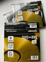 DVD+RW 4X 4.7 MB, ekstern, MEDION