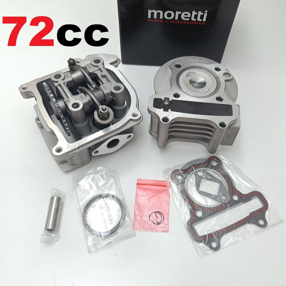 NY! 72cc Komplet Cylinderkit + Topstykke