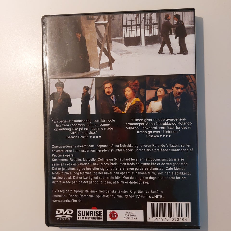 La Boheme, instruktør Robert Dornhelm, DVD