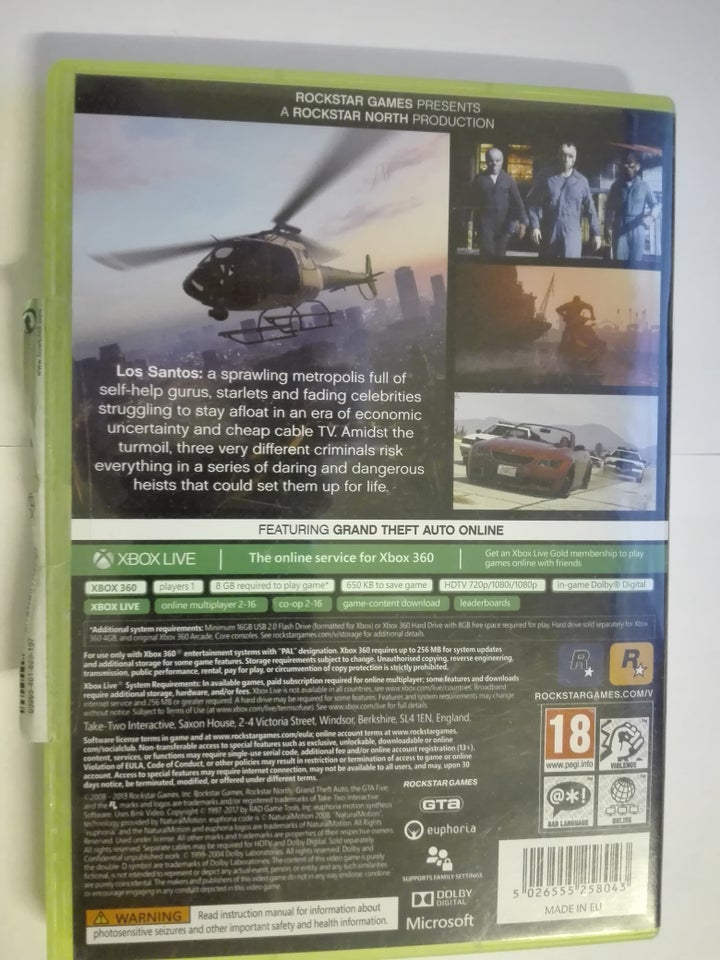 Grand Theft Auto V (GTA 5), Xbox 360, action