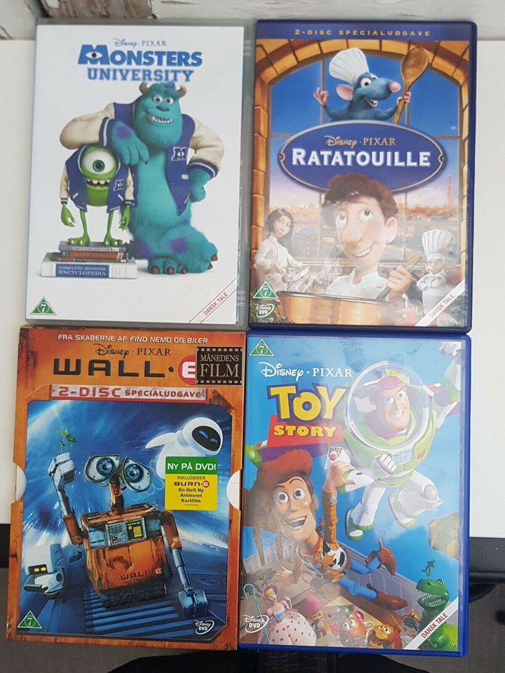 Disney Pixar, instruktør Walt Disney, DVD