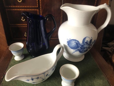 Porcelæn, Sovseskål æggebæger mælkekande  kande , Royal Copenhagen Holmegaard Bing og Grøndahl, Alt 