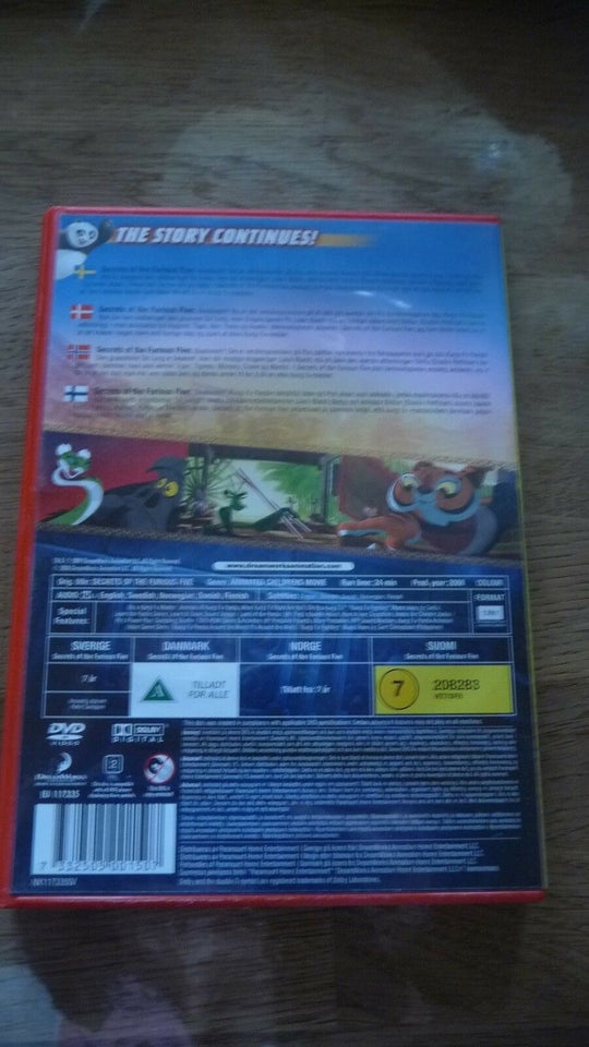 Secret of the Furious Five, DVD, tegnefilm