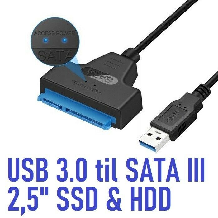 USB 3.0 til / to SATA III Kabel / Cable Perfekt – dba.dk – Køb og Salg af Nyt