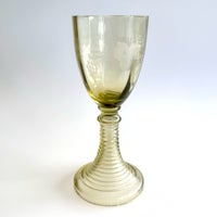 Römerglas, Mundblæs glas med slibninger, 110 år gl.