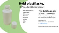 DK's BILLIGSTE NYE plastflasker m/kliklåg - 10ml