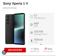 Sony Xperia 1 V, 12 GB RAM 256 GB , Perfekt