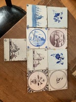 Delft hollandske fliser og bord, Porcelæn