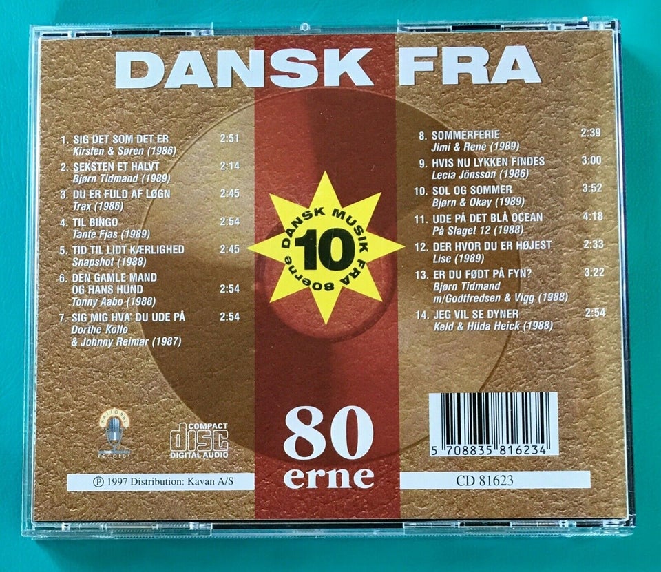 Dansktop - Opsamling: Dansk fra 80erne, vol. 10, pop