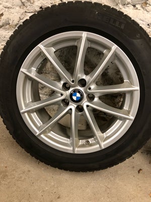 Alufælge, 17", BMW, 225 / 50 / R17, ET 34, vinterdæk, Pirelli, 50% mønster, fælge med dæk, Vinterdæk