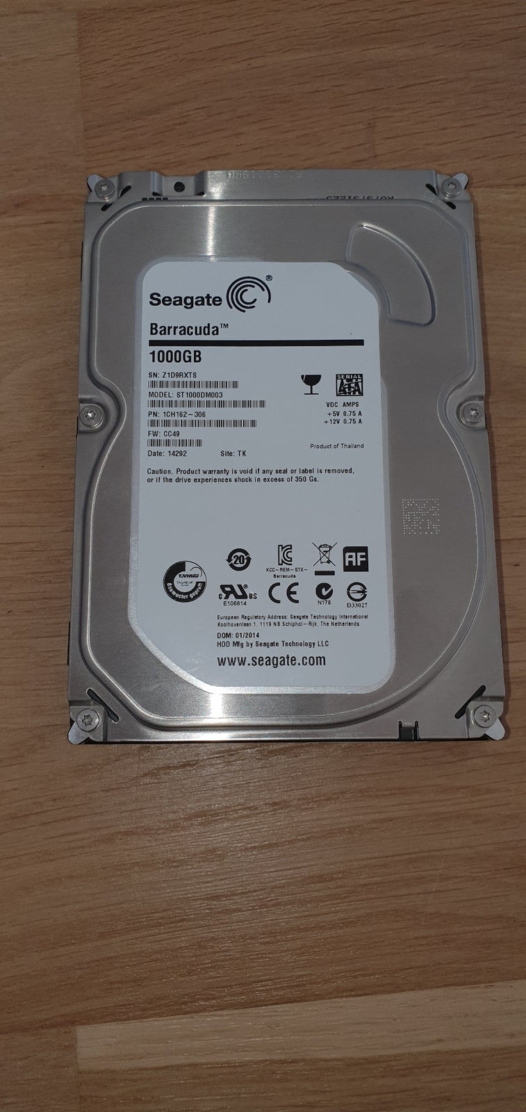 Seagate, 1000 GB, Perfekt