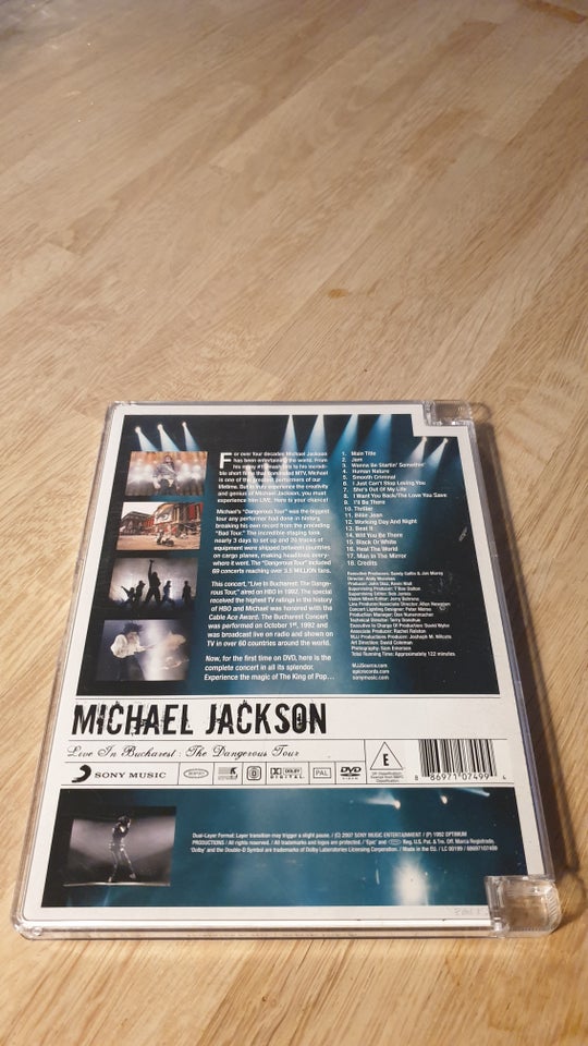 MICHAEL JACKSON – On Stage, instruktør Andy Morahan, DVD