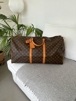Weekendtaske, Louis Vuitton, Virkelig smuk Louis Vuitton Keepall 60

•Cond: Tasken har patina, og få