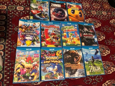 Zelda, Yoshi, Paper Mario, Sonic, Nintendo Wii U, 

Nintendo Wii U Spil: BEMÆRK spillene er til wii 