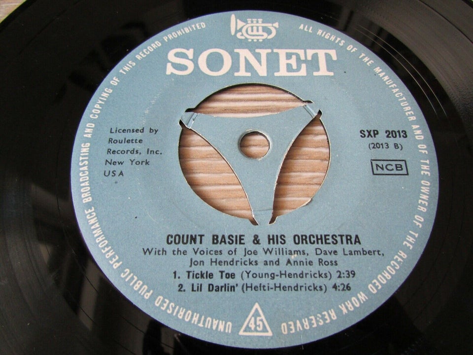 EP, COUNT BASIE, SING ALONG WITH BASIE Vol 1 EP