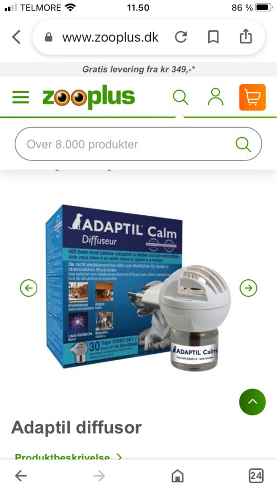 Andet, Adaptil calm