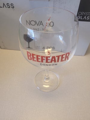 Glas, Gin glas, Beefeater, 6 stk. nye og ubrugte Beefeater Gin & Tonic glas.
Krystal.

Perfekt til s