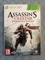 Uåbnet Assassin's Creed III Washington Edition, Xbox 360
