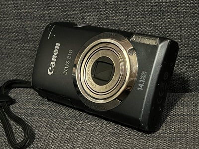 Canon, IXUS 210, 14.1 megapixels, 5 x optisk zoom, God, Lækkert digitalkamera med 14,1 MP og 5x opti