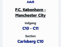 FCK - Manchester city , Champions League fodbold, Parken