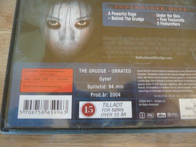 Forbandelsen - The Grudge, DVD, gyser