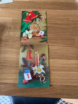 Postkort, Billede 1. 2 enkelt julekort = 20 kr
Billede 2 . 4 enkelte kort = 25 kr
Billede 3 . 3 dobb