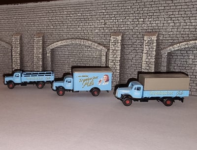 Modelbane, Lemke Minis Lastvogne sæt 3 biler, skala N, Specialserie fra Lemke Minis
3 Bryggeribiler

