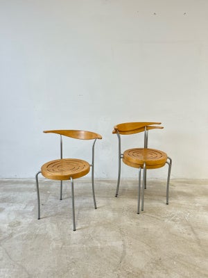 Spisebordsstol, Magnus Olesen stole 6stk., Vintage café stole tegnet af Rud Thygesen & Johnny Sørens