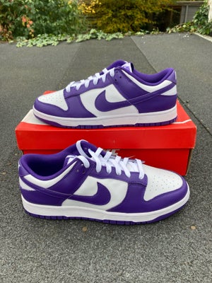 Sneakers, Nike, str. 44,  Lilla,  Ubrugt, Nike Dunk Low Championship Court Purple
Str 44 HELT NYE AL